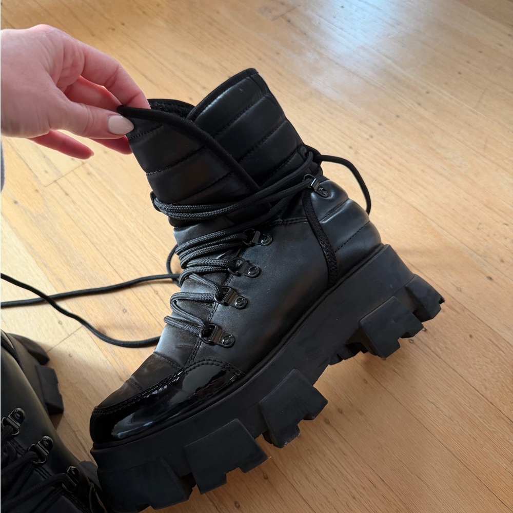 Aldo Black Chunky Winter Boots